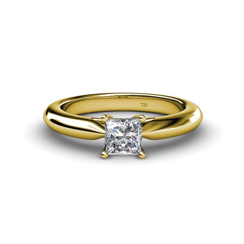 Akila 1.00 ct IGI Certified Lab Grown Diamond Princess Cut (5.50 mm) Solitaire Engagement Ring  