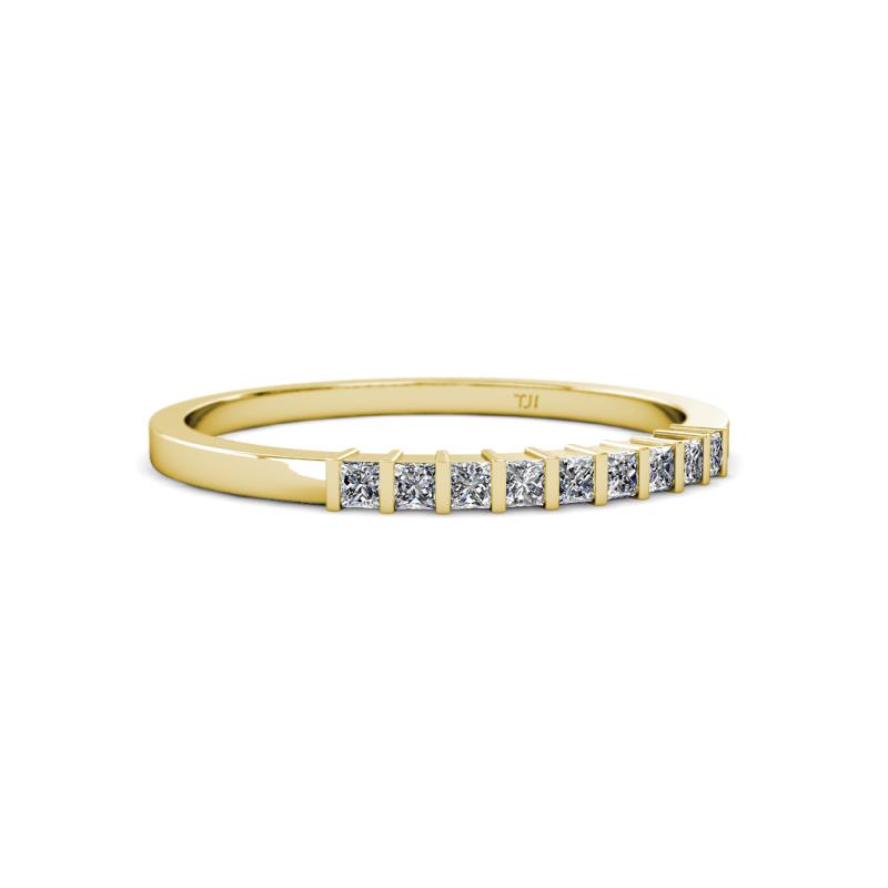 Neria 2.00 mm Lab Grown Diamond 9 Stone Wedding Band 