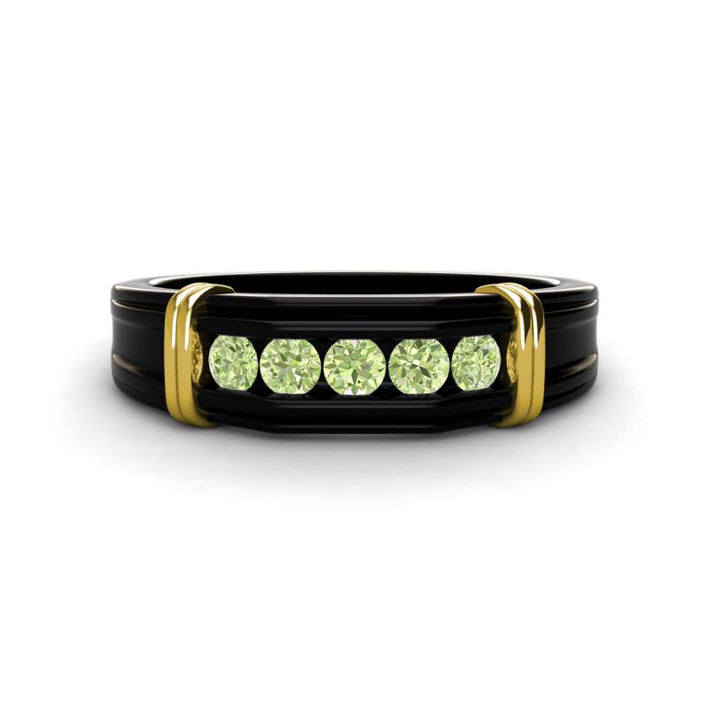 Kevin 0.58 ctw Peridot Men Wedding Band (7.80 mm) 
