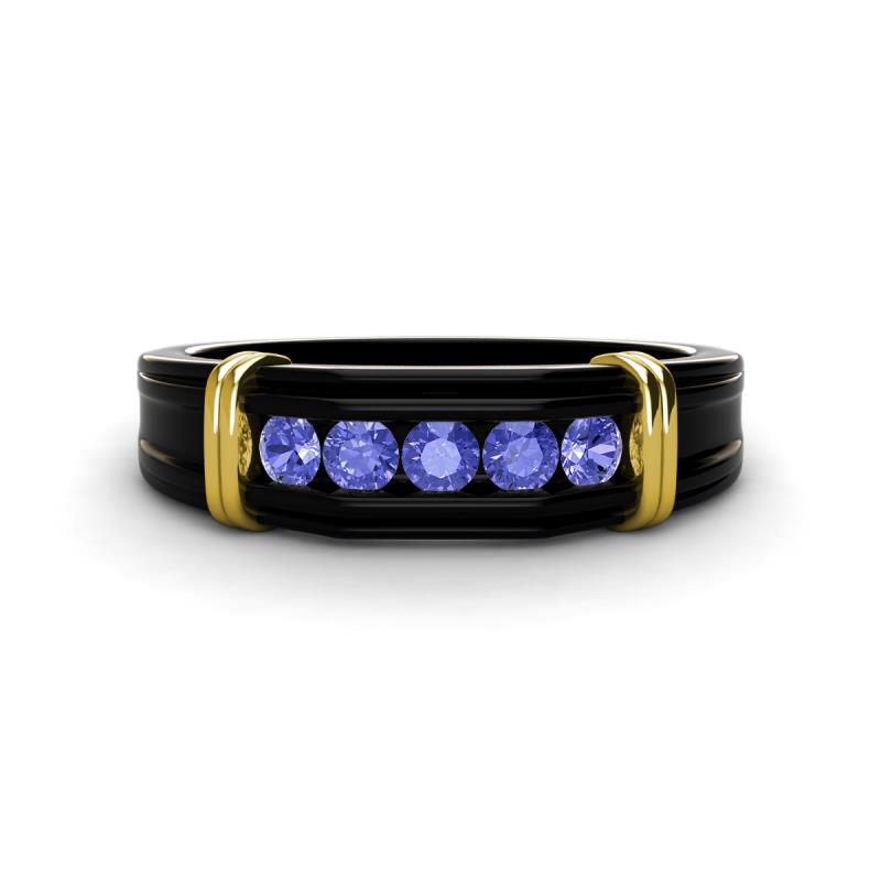 Kevin 0.45 ctw Tanzanite Men Wedding Band (7.80 mm) 