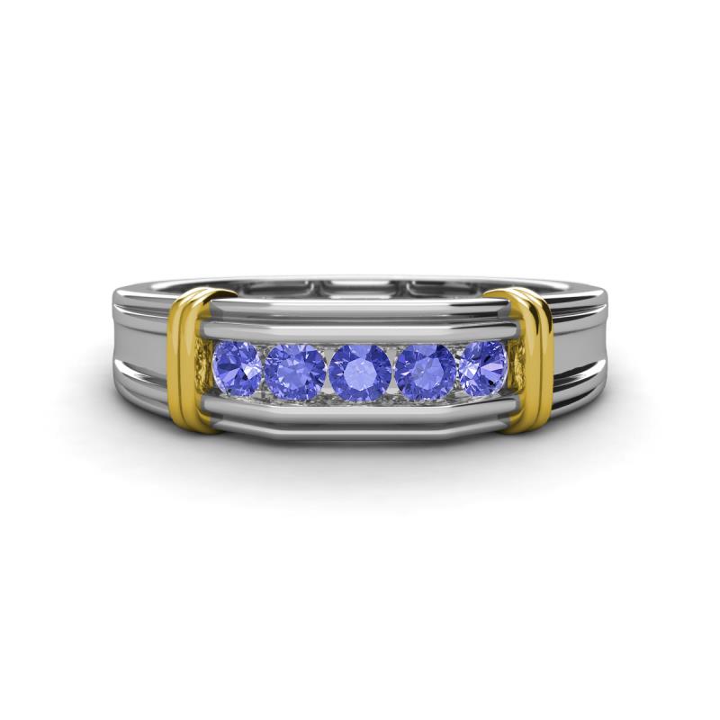 Kevin 0.45 ctw Tanzanite Men Wedding Band (7.80 mm) 