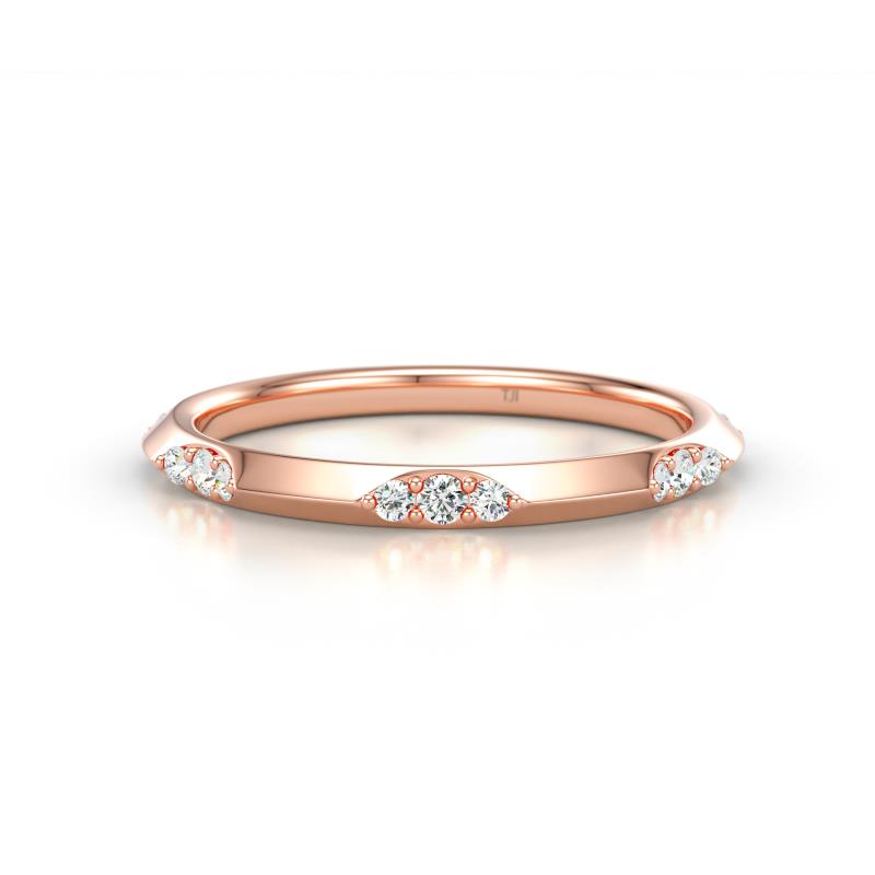 Arianna 0.25 ctw Lab Grown Diamond Comfort Fit Lace Wedding Band 