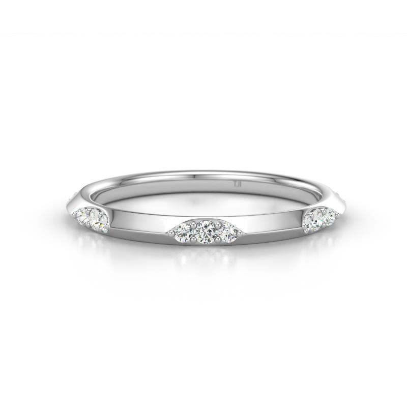 Arianna 0.25 ctw Lab Grown Diamond Comfort Fit Lace Wedding Band 