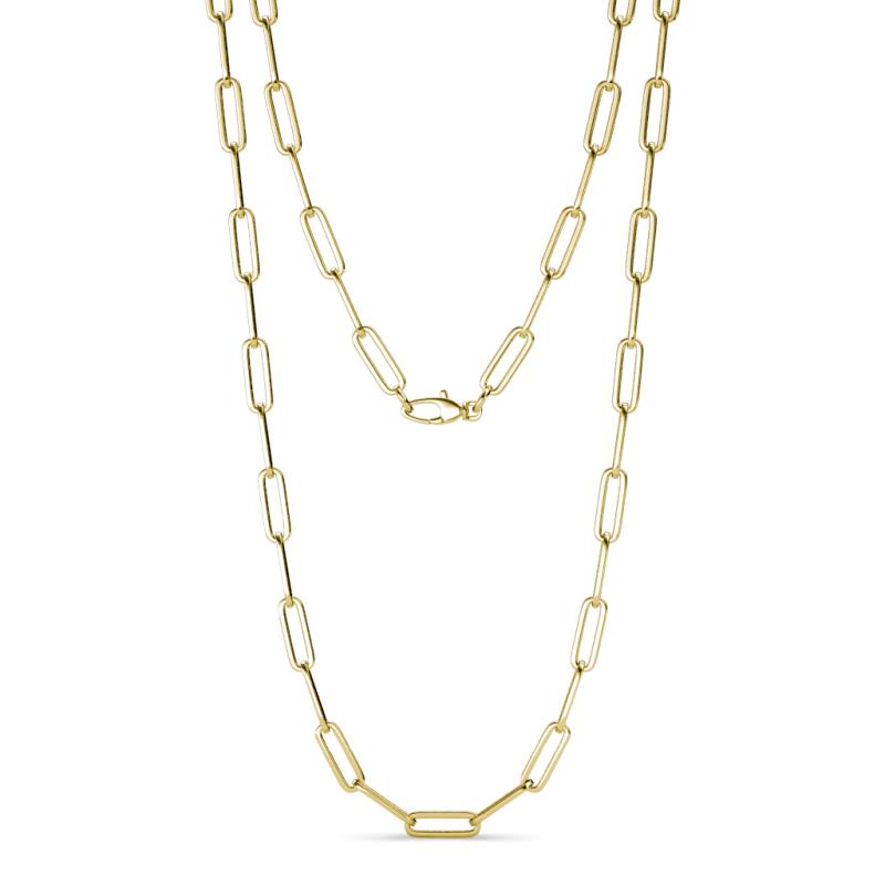 Sandra Large Rectangle (17.00 x 5.30 mm) Light Weight Paperclip Chain Necklace 