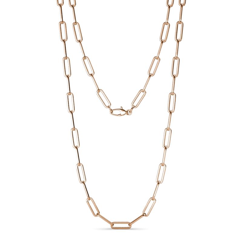 Sandra Large Rectangle (17.00 x 5.30 mm) Light Weight Paperclip Chain Necklace 