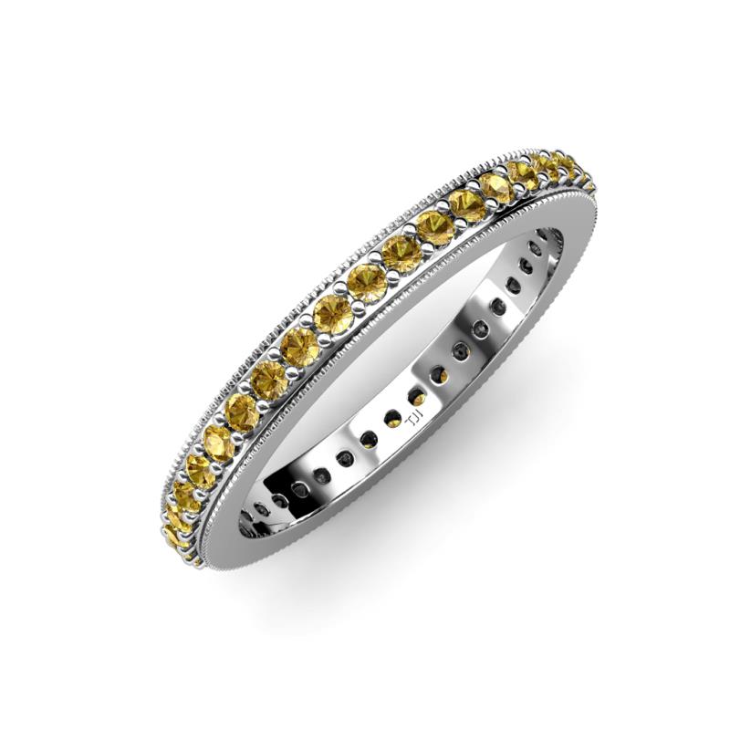 Caitlin Citrine Eternity Band 