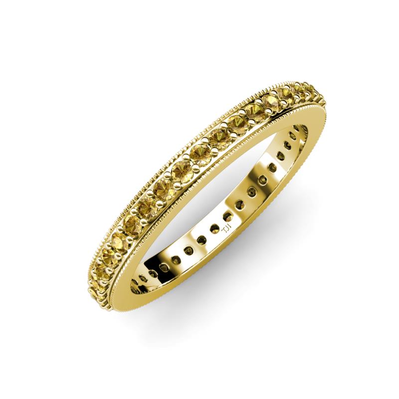 Caitlin Citrine Eternity Band 