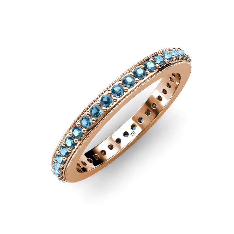Caitlin Blue Topaz Eternity Band 