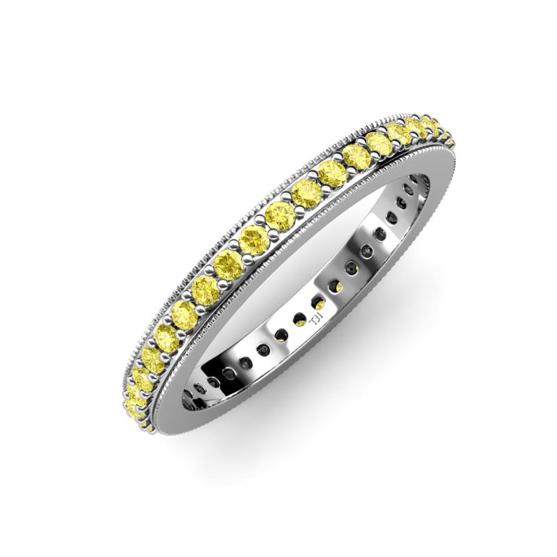 Caitlin Yellow Sapphire Eternity Band 