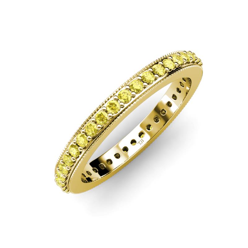 Caitlin Yellow Sapphire Eternity Band 