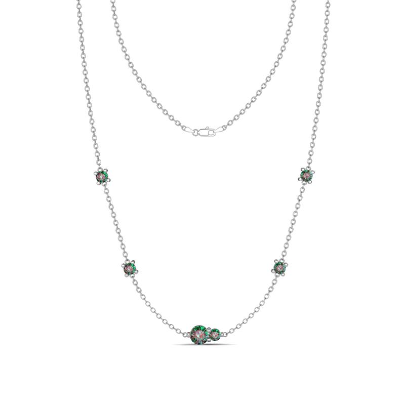 Linea 0.69 ctw Created Alexandrite (4 mm) Women Station Necklace 