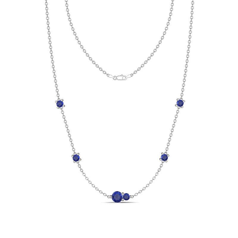 Linea 0.40 ctw Iolite (4 mm) Women Station Necklace 
