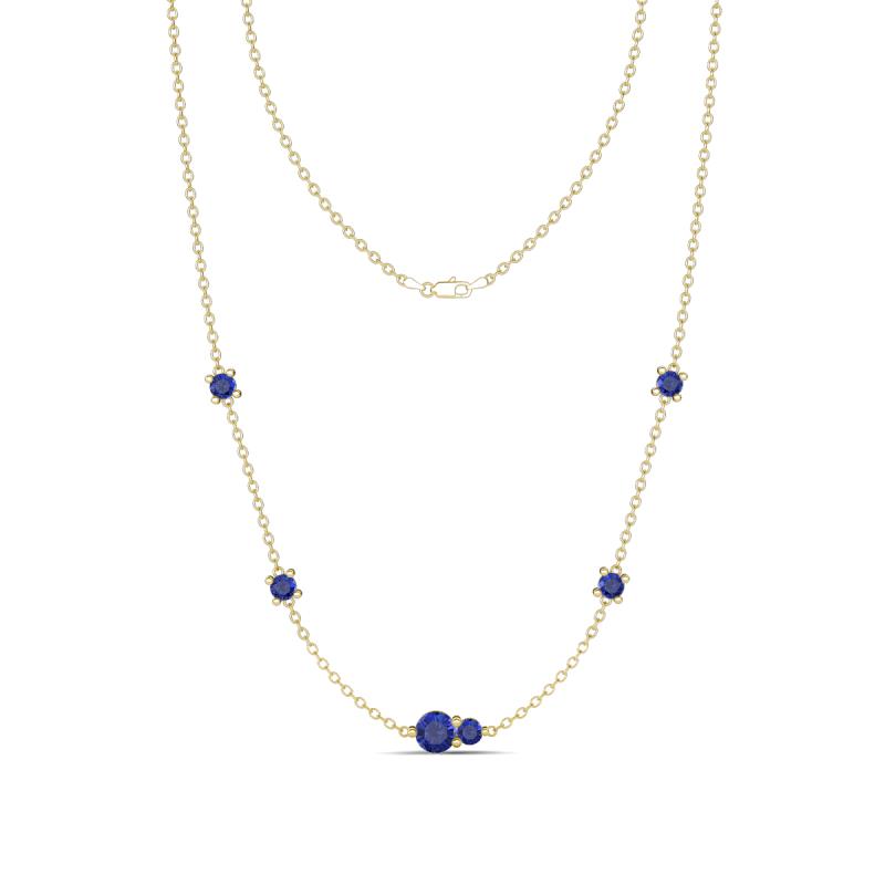 Linea 0.40 ctw Iolite (4 mm) Women Station Necklace 