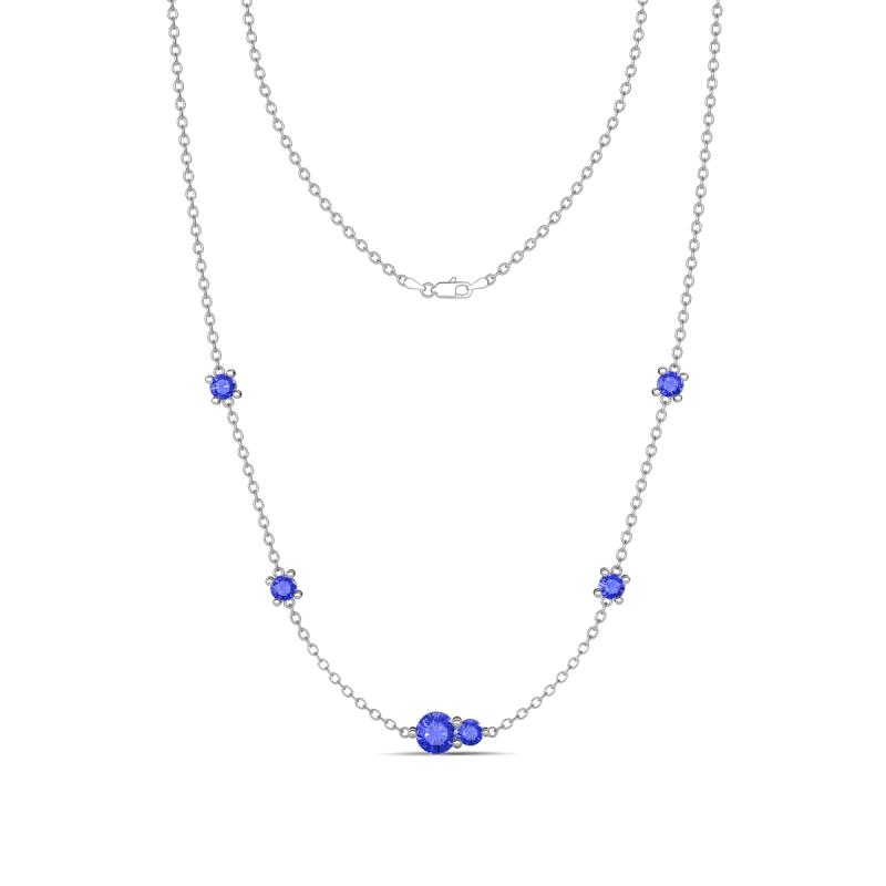 Linea 0.54 ctw Tanzanite (4 mm) Women Station Necklace 