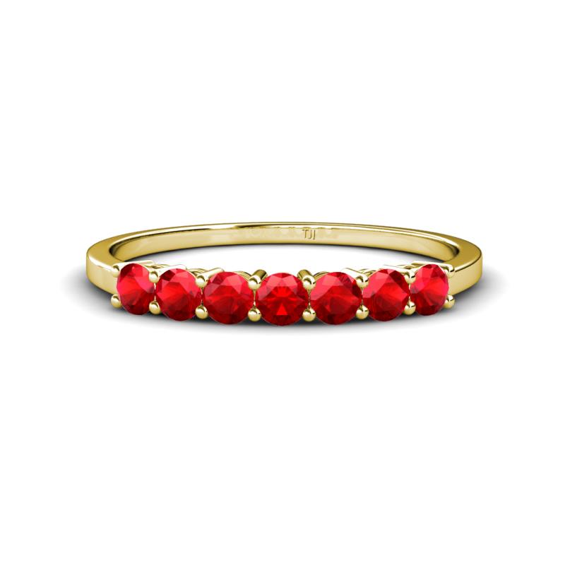 Vivian 3.00 mm Ruby Wedding Band 