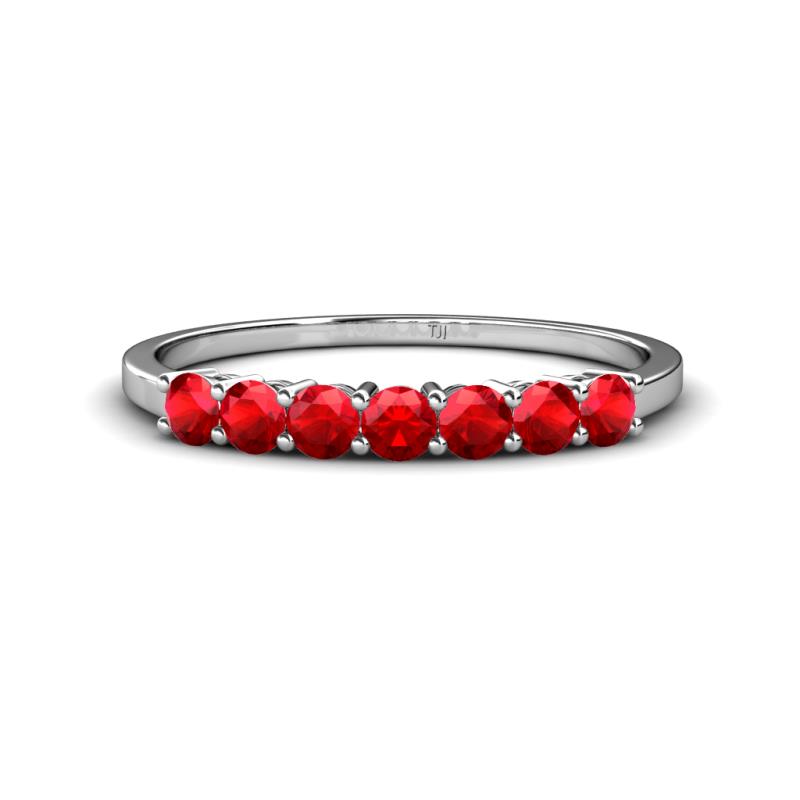 Vivian 3.00 mm Ruby Wedding Band 