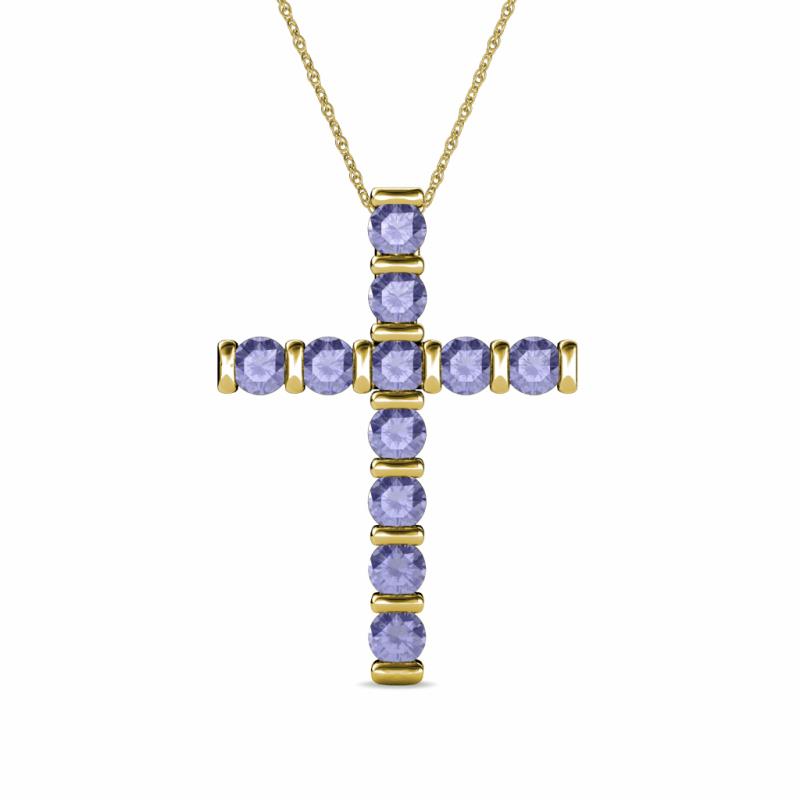 Amen Tanzanite Cross Pendant 