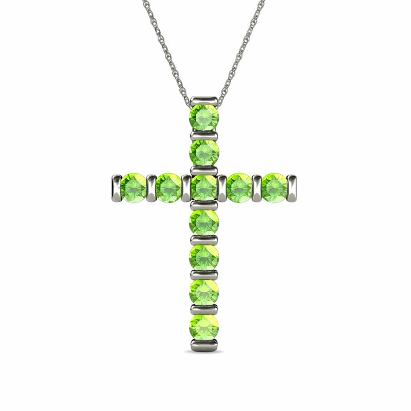 Amen Peridot Cross Pendant 
