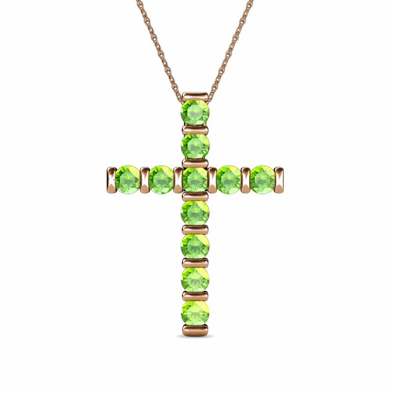 Amen Peridot Cross Pendant 