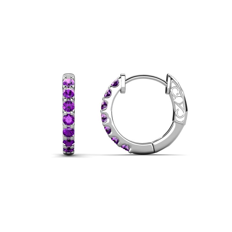 Nico 0.22 ctw Amethyst Small Huggie Earrings 