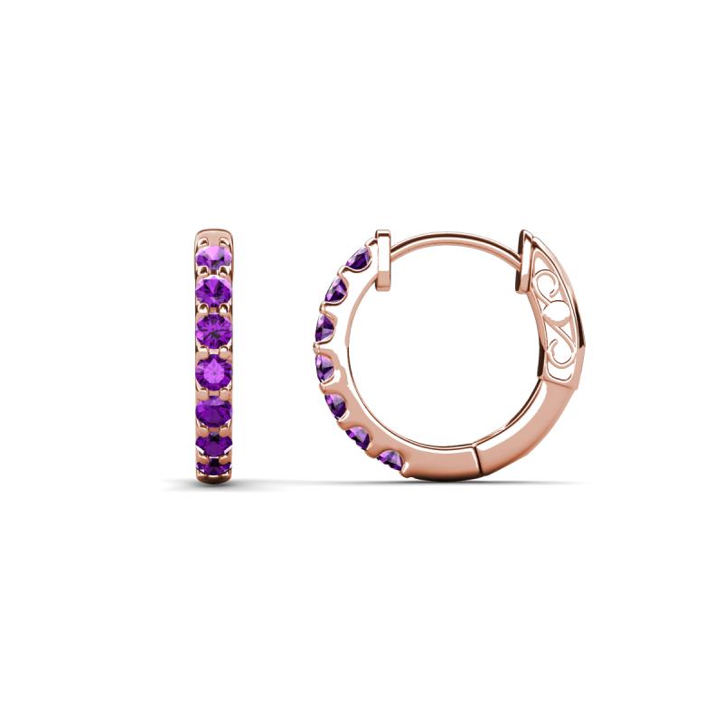 Nico 0.22 ctw Amethyst Small Huggie Earrings 