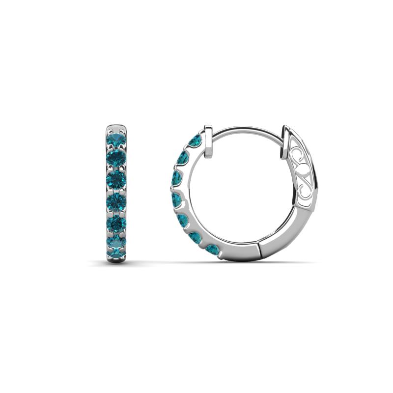 Nico 0.28 ctw Blue Diamond Small Huggie Earrings 