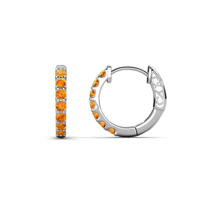 Nico 0.22 ctw Citrine Small Huggie Earrings 