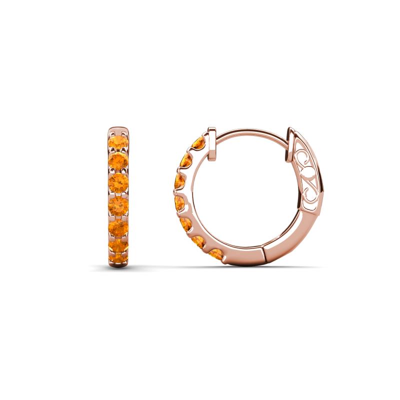 Nico 0.22 ctw Citrine Small Huggie Earrings 