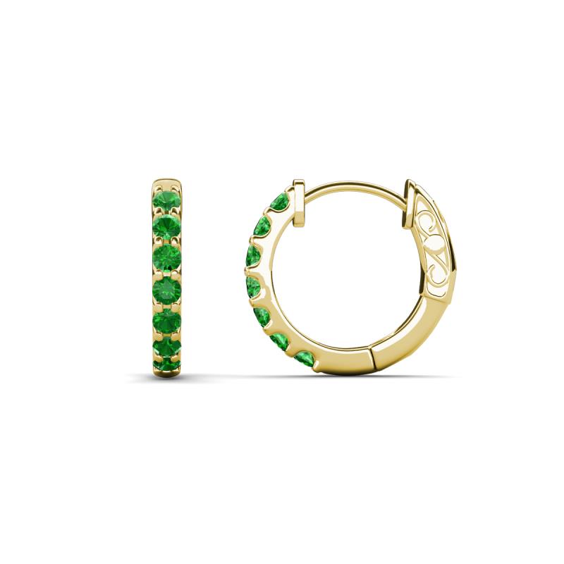 Nico 0.29 ctw Green Garnet Small Huggie Earrings 
