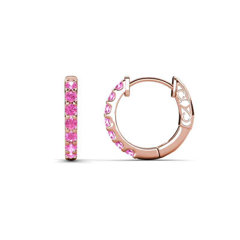 Nico 0.29 ctw Pink Sapphire Small Huggie Earrings 