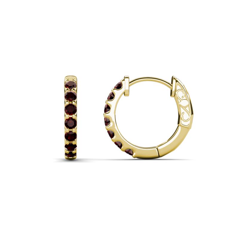Nico 0.29 ctw Red Garnet Small Huggie Earrings 