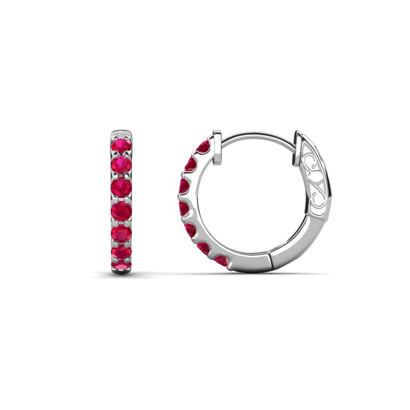 Nico 0.29 ctw Ruby Small Huggie Earrings 