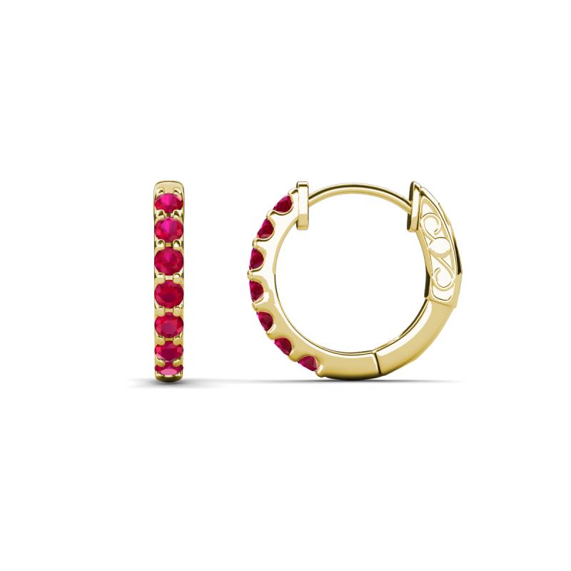 Nico 0.29 ctw Ruby Small Huggie Earrings 