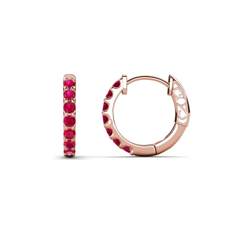 Nico 0.29 ctw Ruby Small Huggie Earrings 