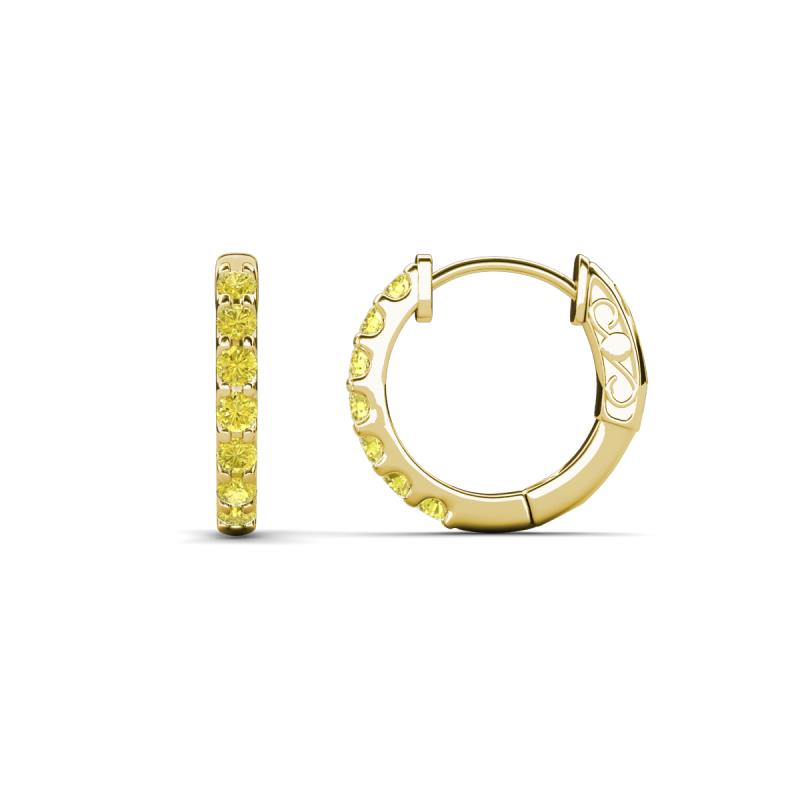 Nico 0.28 ctw Yellow Diamond Small Huggie Earrings 