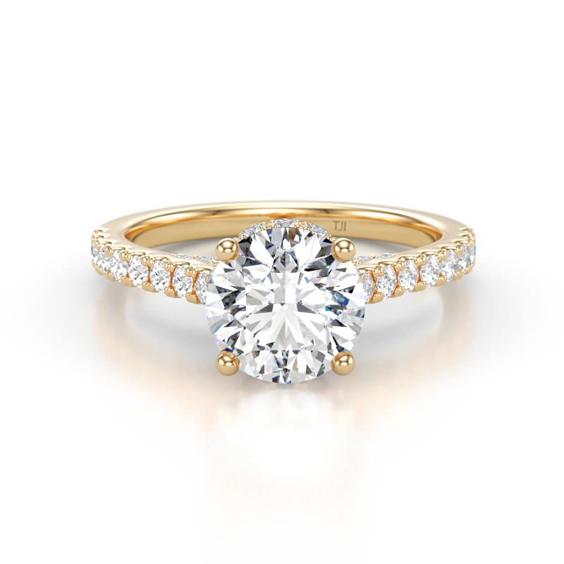 Kalina 2.00 ctw IGI Certified Lab Grown Diamond (7.00 mm) Halo Engagement Ring 