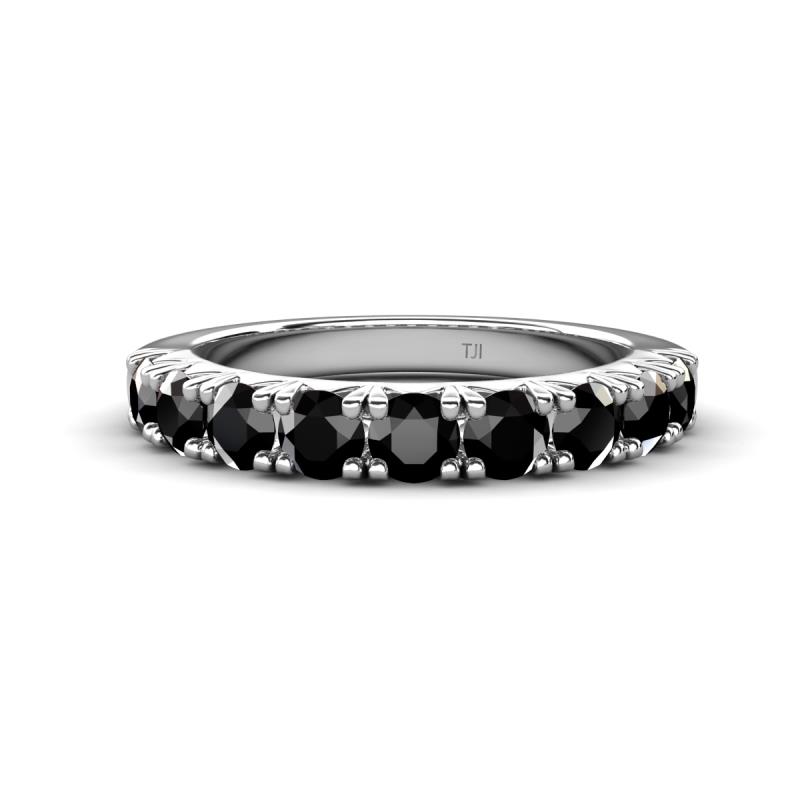 Malaine 0.99 ctw Black Diamond (3.00 mm) 9 Stone Wedding Band 
