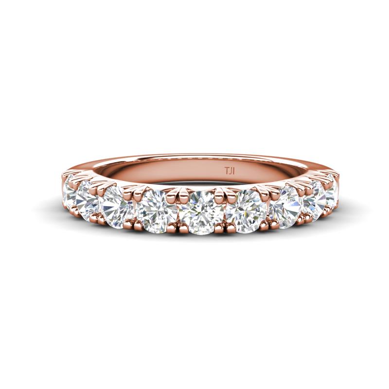 Malaine 0.81 ctw Moissanite (3.00 mm) 9 Stone Wedding Band 