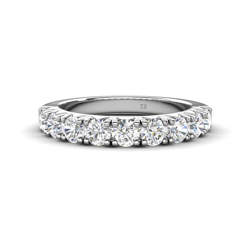 Malaine 0.81 ctw Moissanite (3.00 mm) 9 Stone Wedding Band 