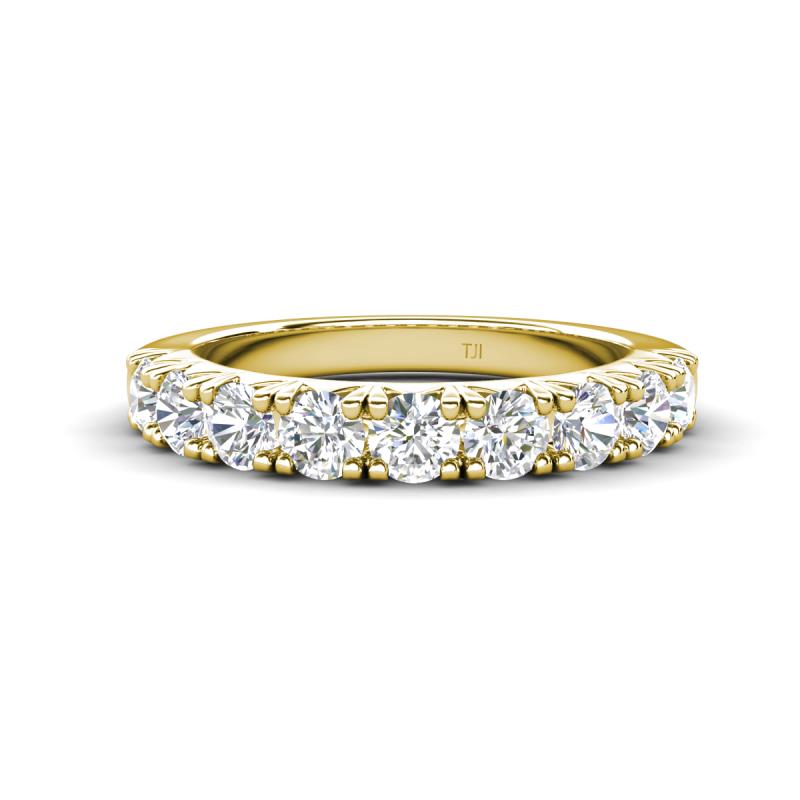 Malaine 0.81 ctw Moissanite (3.00 mm) 9 Stone Wedding Band 