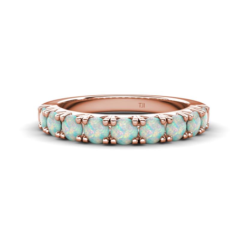 Malaine 0.54 ctw Opal (3.00 mm) 9 Stone Wedding Band 