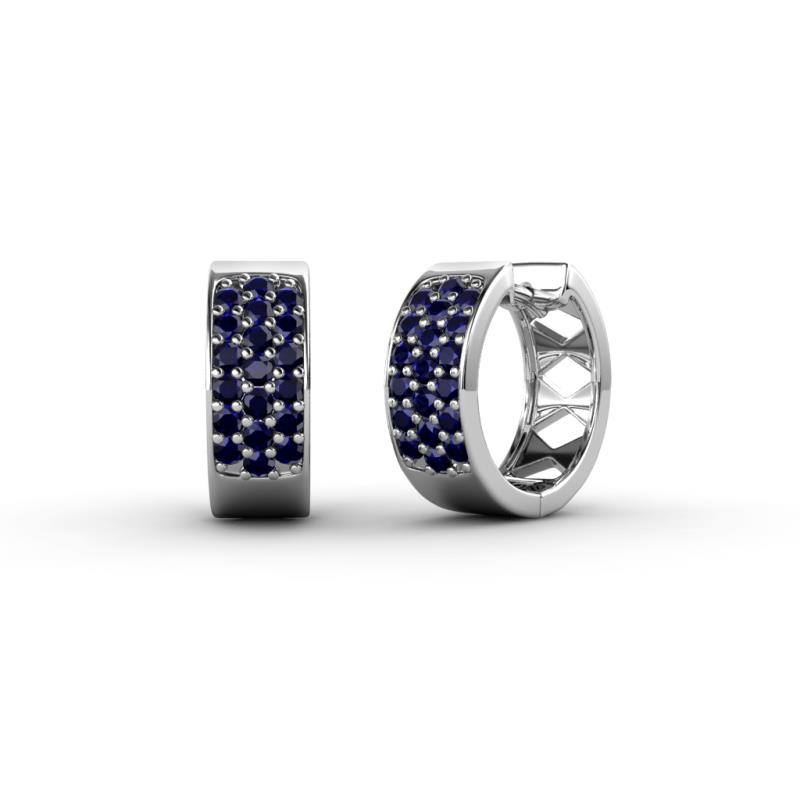 Anais Blue Sapphire Hoop Earrings 