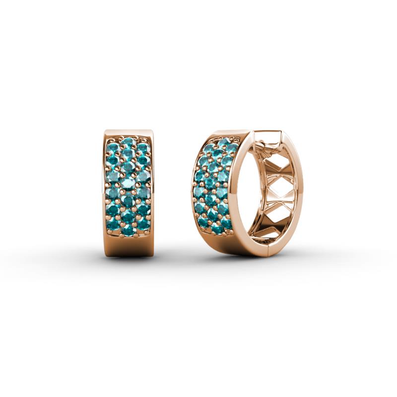 Anais London Blue Topaz Hoop Earrings 