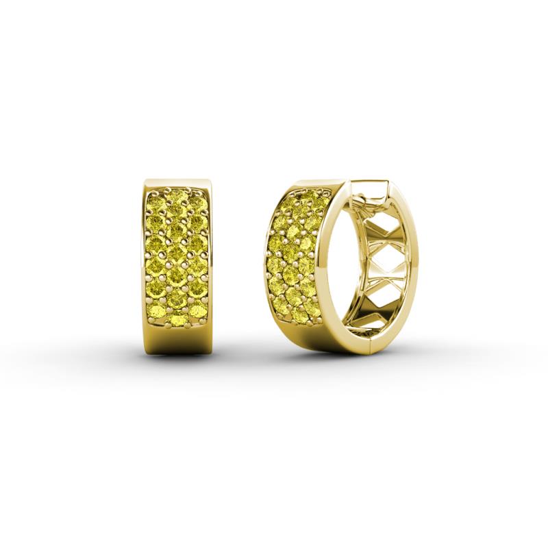 Anais Yellow Sapphire Hoop Earrings 