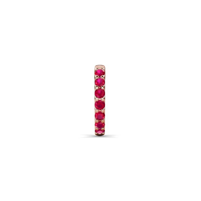 Nico 0.15 ctw Petite Single Huggie Earring in Ruby 