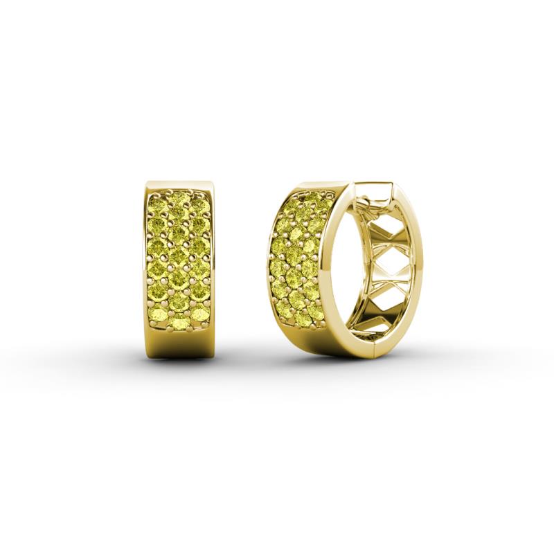 Anais Yellow Diamond Hoop Earrings 