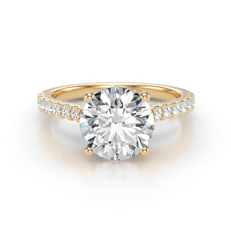 Kalina 2.60 ctw IGI Certified Lab Grown Diamond (8.00 mm) Halo Engagement Ring 