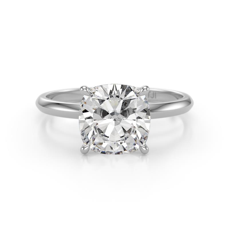 Elodie 5.00 ct IGI Certified Cushion Shape Lab Grown Diamond (9.50 mm) Solitaire Engagement Ring 