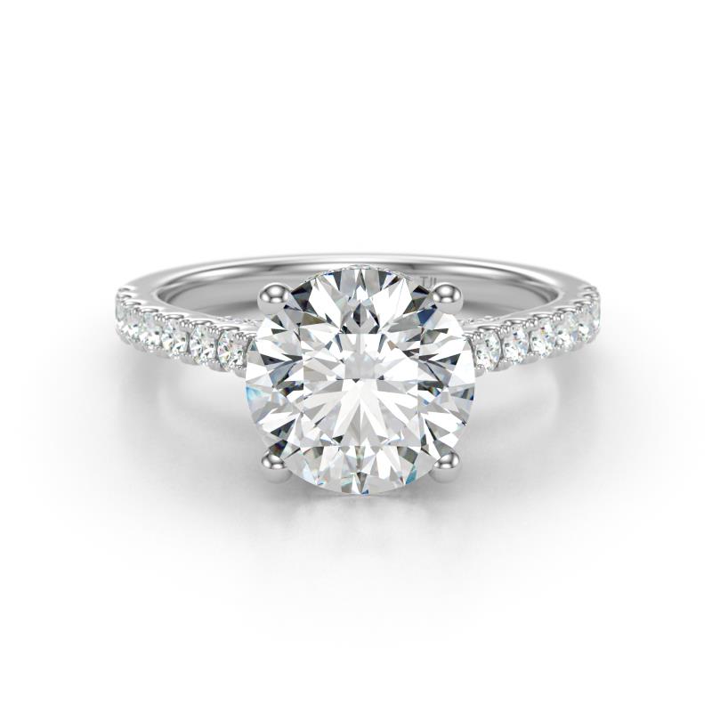 Kalina 4.60 ctw IGI Certified Lab Grown Diamond (10.00 mm) Halo Engagement Ring 