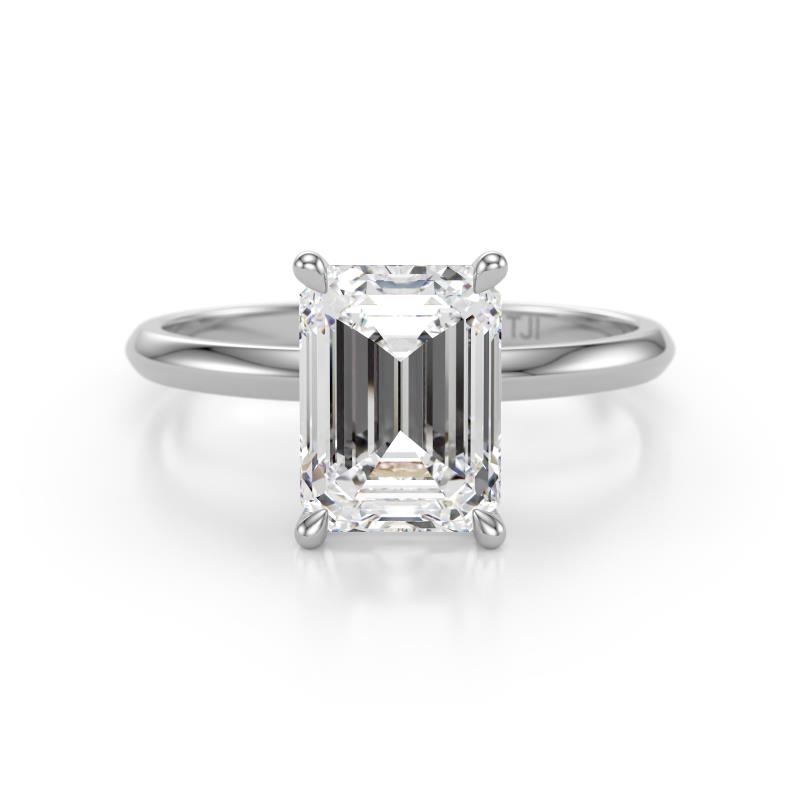 Elodie 2.00 ct IGI Certified Emerald Shape Lab Grown Diamond (8.50x6.00 mm) Solitaire Engagement Ring 